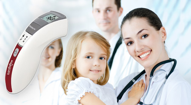 Rýchle a bezpečné meranie telesnej teploty. Bezdotykový infračervený teplomer Kardioline KL 80.