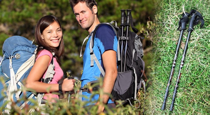 Turistická pomôcka - trekingové teleskopické palice za super cenu.