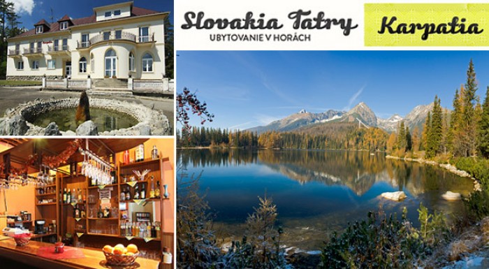 Zažite nezabudnuteľný pobyt vo Vysokých Tatrách v Penzióne Karpatia. Platnosť až do októbra 2013.
