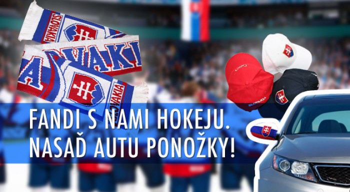 Fandite na MS v hokeji s doplnkami v národných farbách (autoponožky, šále a šiltovky). Pri nákupe 3 ks poštovné zadarmo.