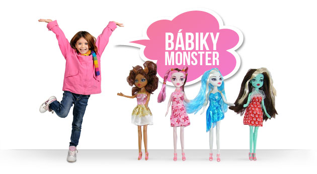 Jedinečné bábiky Monster na motívy populárneho animovaného seriálu. Akcia 3 + 1.