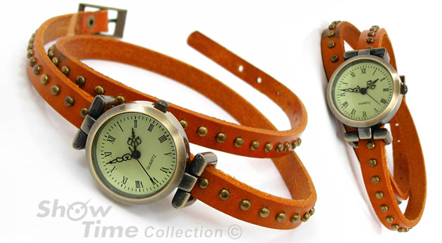 Dámske hodinky s koženým remienkom v štýle VINTAGE.