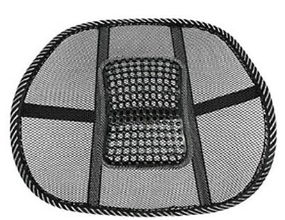 Masážna opierka chrbta v čiernej farbe