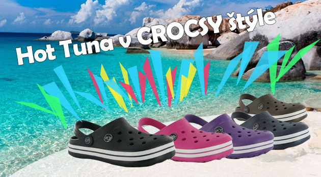 Najobľúbenejšia letná obuv - Hot Tuna v crocsy štýle. Detské, dámske i pánske veľkosti v rôznych farbách. 
