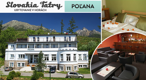 5 dňová letná dovolenka vo Vysokých Tatrách len za 79,90€. Užite si pobyt v novo zariadenom štýlovom a komfortnom *** Penzióne POĽANA v Smokovci na Peknej Vyhliadke.  