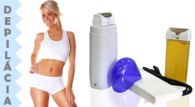 Praktická depilačná sada na depiláciu voskom na domáce použitie.