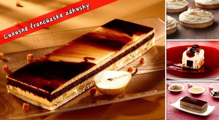 Luxusné francúzske zákusky
