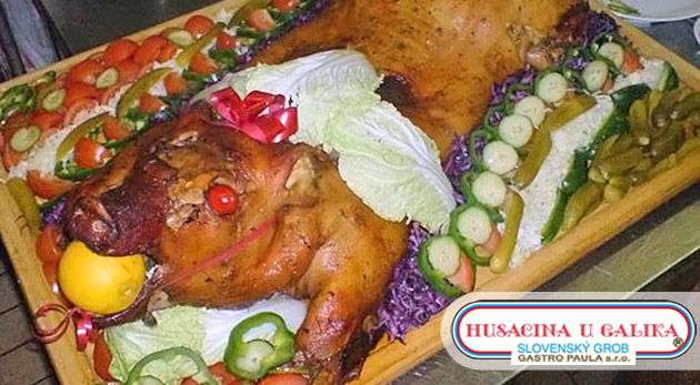 Vynikajúce pečené prasiatko pre 20 alebo až 45 osôb. Jedlo, ktorému neodoláte. Možnosť take away.