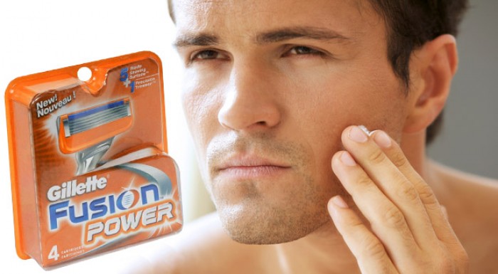Najdokonalejšie brity s patentovaným poťahom ostria - Gillette Fusion Power - 8ks náhradných hlavíc.