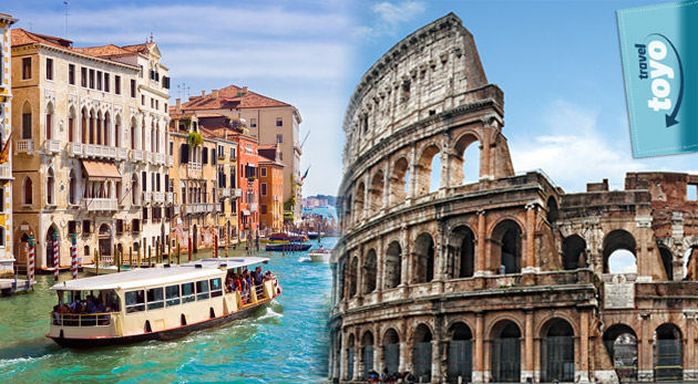 Nezabudnuteľný 5 dňový zájazd do historického Ríma a romantických Benátok s Toyo travel.