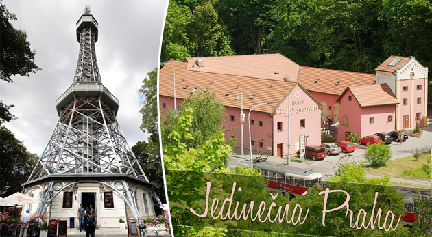 Všetci na Petřín! 2 vstupenky na Petřínsku rozhľadňu, ubytovanie v Hoteli Starý Pivovar, raňajky, večera a welcome drink.