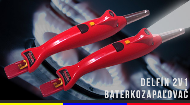 Elektrický zapaľovač plynu a LED baterka. Na výber z troch pestrých farieb. Akcia 2 + 1 zdarma.