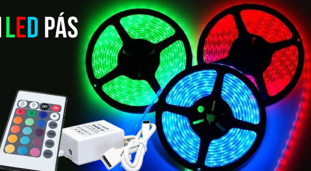 LED pásy biele alebo farebné - pre zaujímavé dotvorenie interiéru podsvietením.