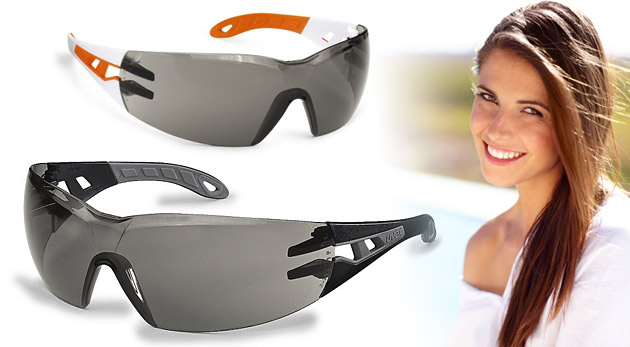 Kvalitné značkové okuliare športového dizajnu UVEX Pheos dokonale chránia oči pred UV žiarením.