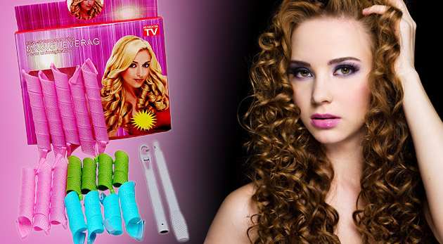 Magické nátačky - 18 dielna sada pre úžasný objem vo vlasoch s módnymi kučerami.