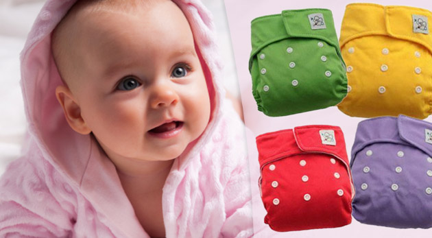 Nastaviteľná látková plienka s vkladačkou pre deti od narodenia po nočník.