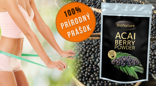 Prášok z plodov Acai Berry - najúčinnejší antioxidant na svete z darov amazónskeho pralesa, ktorý výborne chutí a pomáha pri chudnutí.