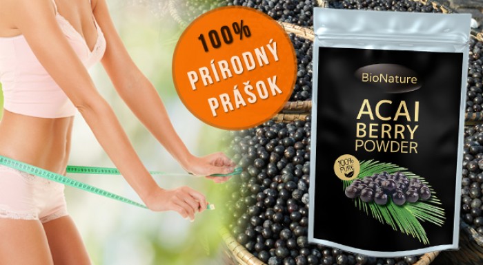 Prášok z plodov Acai Berry - najúčinnejší antioxidant na svete z darov amazónskeho pralesa, ktorý výborne chutí a pomáha pri chudnutí.
