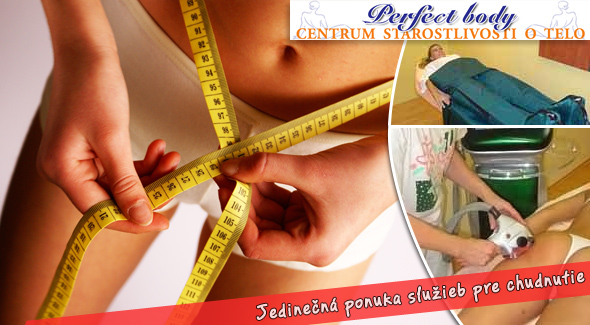 Balíček na chudnutie len za 19,90€. Vyskúšajte jedinečnú ponuku služieb - slimwave, perfect body, lymfodrenáž a parafínový zábal na ruky.