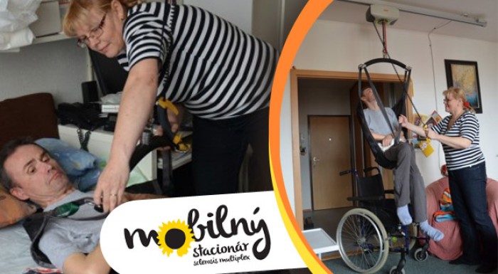 Pomôžte spolu s nami - dobrovoľný príspevok na mobilný stacionár pre pacientov so sklerózou multiplex.