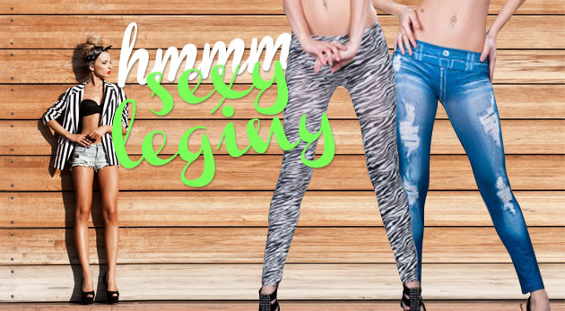 Originálne dámske farebné legíny. Na výber z viacerých modelov s krásnym a trendovým vzorom.