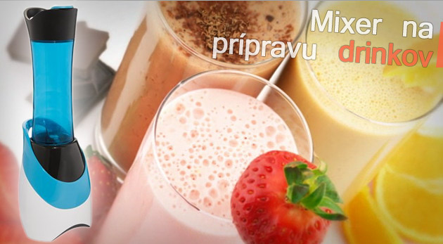 Revolučný mixér na prípravu kokteilov, drinkov či čerstvých nápojov z ovocia a zeleniny.