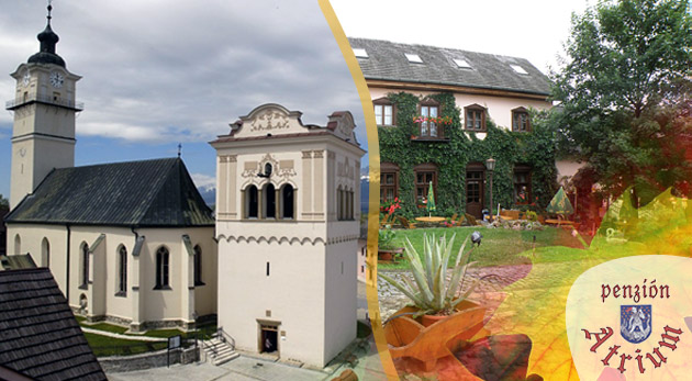 Úžasný víkendový pobyt pre dvoch v krásnom Penzióne Atrium v historickej Spišskej Sobote. 
