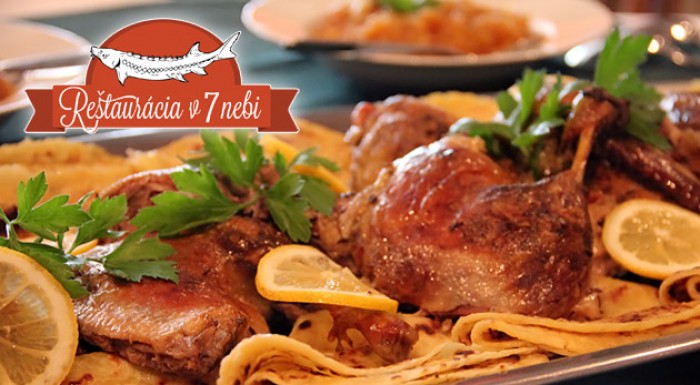 Vynikajúce kačacie hody v Jelke - reštaurácia V siedmom nebi.