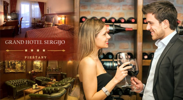 Exkluzívny pobyt v Piešťanoch v Grand Hoteli SERGIJO s polpenziou a exotickou masážou.