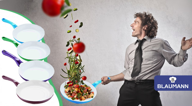 2 alebo 3 dielna sada panvíc s keramickým povrchom