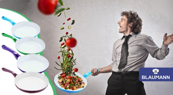 2 alebo 3 dielna sada panvíc s keramickým povrchom