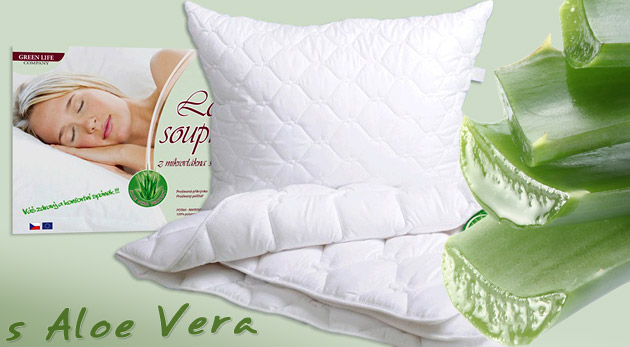 Antialergénna sada a dvojsada vankúš a prikrývka s ALOE VERA alebo súprava antialergénna thermo deka s vankúšom z mikrovlákna.