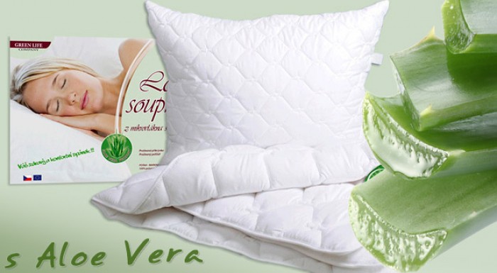 Antialergénna sada a dvojsada vankúš a prikrývka s ALOE VERA alebo súprava antialergénna thermo deka s vankúšom z mikrovlákna.