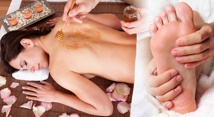 Masáž podľa výberu: klasická, detoxikačná-medová alebo reflexná masáž chodidiel. 