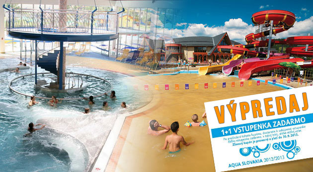 VÝPREDAJ - Gino Paradise Bešeňová, Thermalpark Dunajská Streda a mnoho iných aquaparkov - vstupenka 1 + 1 zadarmo. 