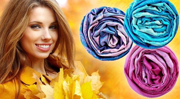 Hebké pokušenie pre dámy - pašmína zo zmesi kašmíru a hodvábu.