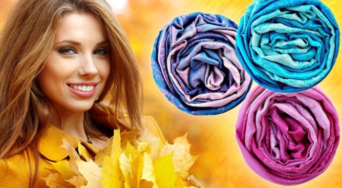 Hebké pokušenie pre dámy - pašmína zo zmesi kašmíru a hodvábu.