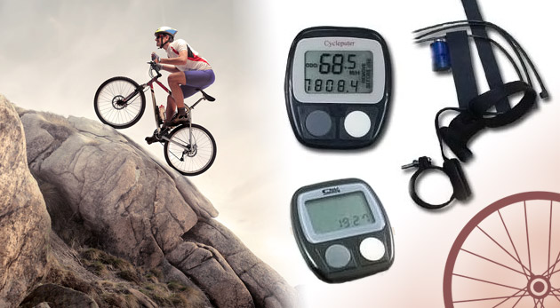Vodeodolný cyklopočítač - tachometer s množstvom funkcií.