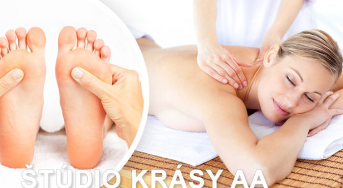 Klasická masáž chrbta a šije alebo reflexná masáž nôh.