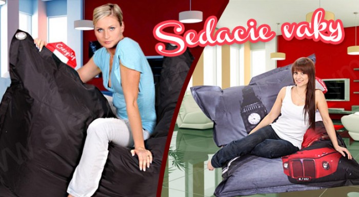 Štýlové sedacie vaky - Crazybag pre celú rodinu, 4 typy v rôznych prevedeniach.