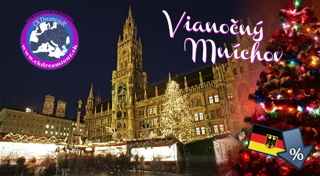 Bavorský advent v Mníchove - zájazd do Nemecka za poznaním histórie, pamiatok a čarom vianočných trhov.