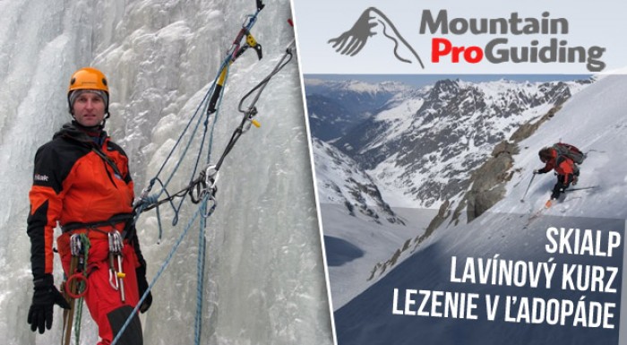 Skialp, lezenie v ľadopáde, lavínový kurz 