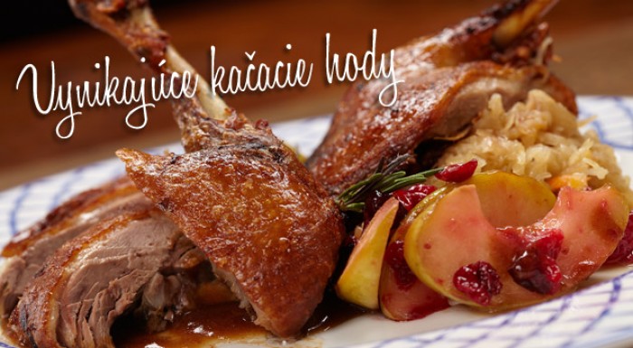 Lahodná kačacinka s prílohami pre vás i vašich priateľov v Jánošíkovom dvore.