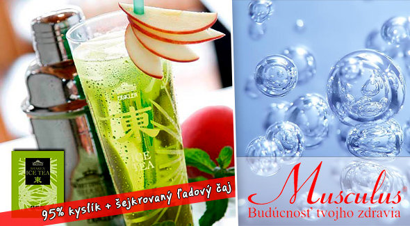 Len 2,20€ za šejkrovaný ľadový čaj Whittington a 15 min. kyslíkovú procedúru.