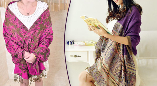 Krásne vzorované pašmíny - doplnok, ktorý dotvorí váš outfit v každom ročnom období.