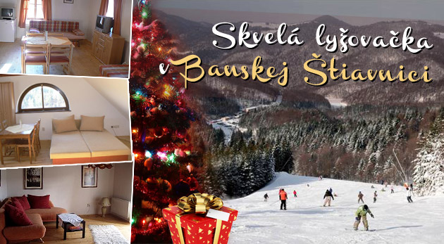Vianočný pobyt na 4 dni pre dvoch s polpenziou, vianočnou večerou a wellnessom v Banskej Štiavnici. Deti do 6 rokov ubytovanie zdarma.