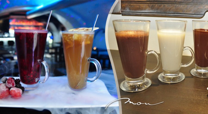 Sladučká horúca čokoláda alebo  Winter hot apple, Winter hot cranberries  - chutné zahriatie počas zimných dní v centre Bratislavy.