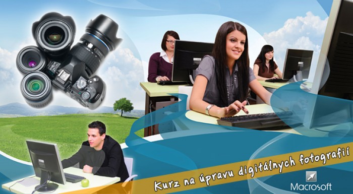 Kurz na úpravu digitálnych fotografií už od 25€ - Adobe Photoshop alebo Zoner Photo Studio. Vhodné pre začiatočníkov i pre pokročilých.