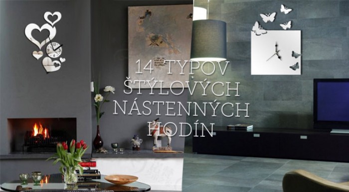 Dizajnové zrkadlové nástenné hodiny