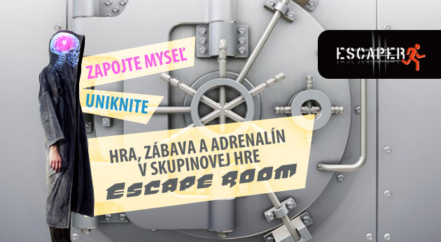 Skupinová adrenalínová hra Escape Room